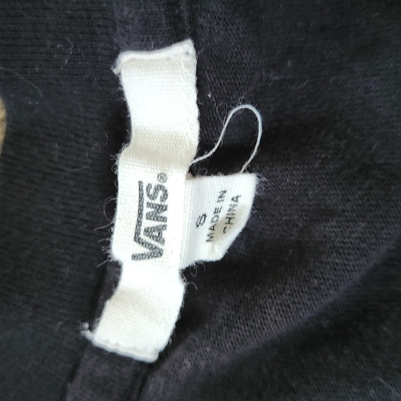 Vans of the Wall Cotton Shirt Size Small Black Bleached - Picture 4 of 5